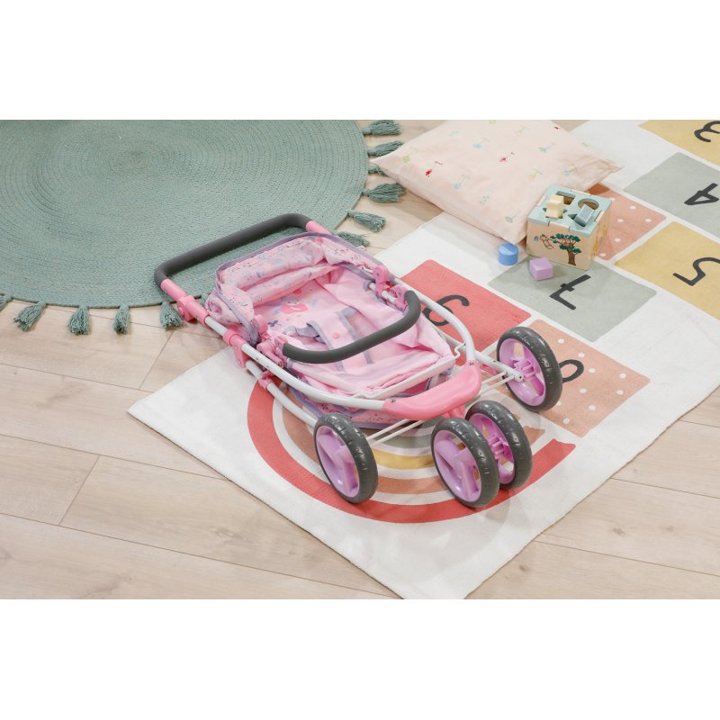 Zapf Baby born Deluxe Puppenwagen Blumen