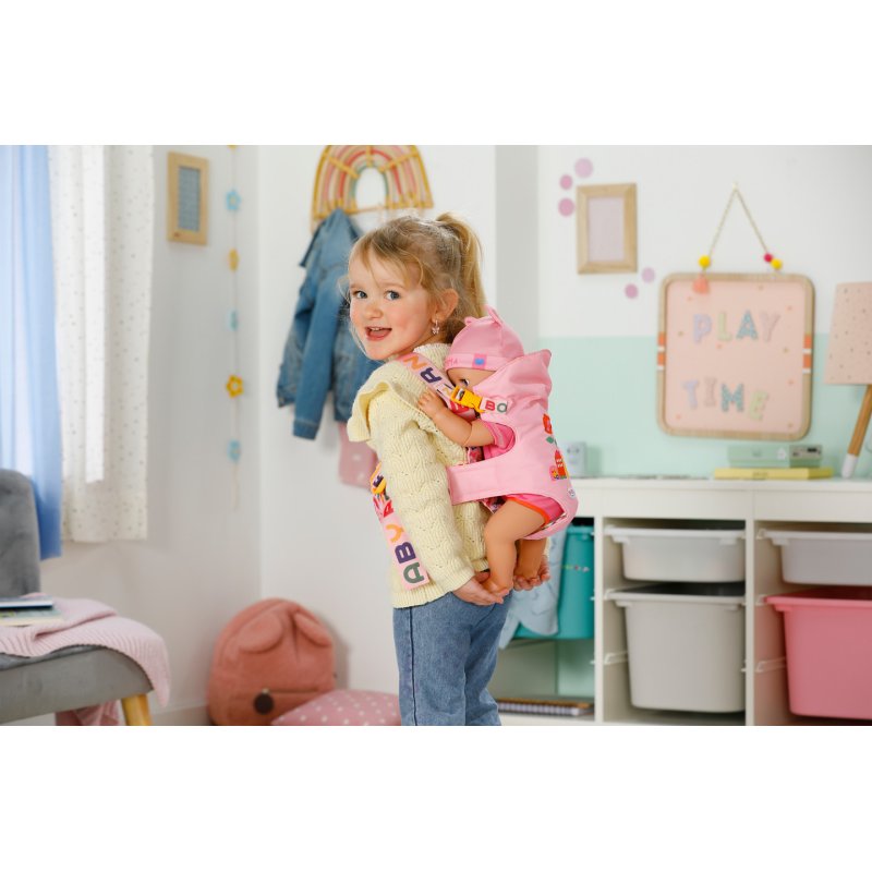 Zapf Baby born Babytragesitz Pink