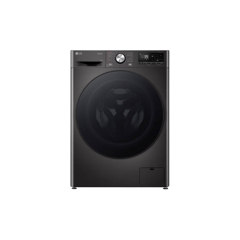 LG F2V7SLIM9B washing machine Front-load 9 kg 1200 RPM Black