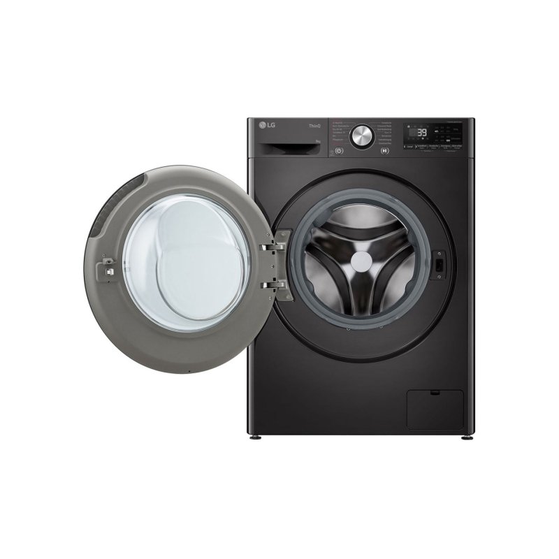LG F2V7SLIM9B washing machine Front-load 9 kg 1200 RPM Black