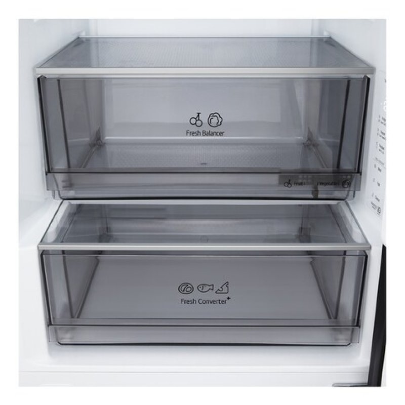 LG GBBS322CEV fridge-freezer Freestanding 375 L Black