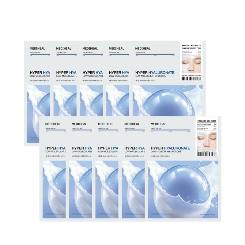 Mediheal - Hyper Hyaluronate Mask - 10pcs