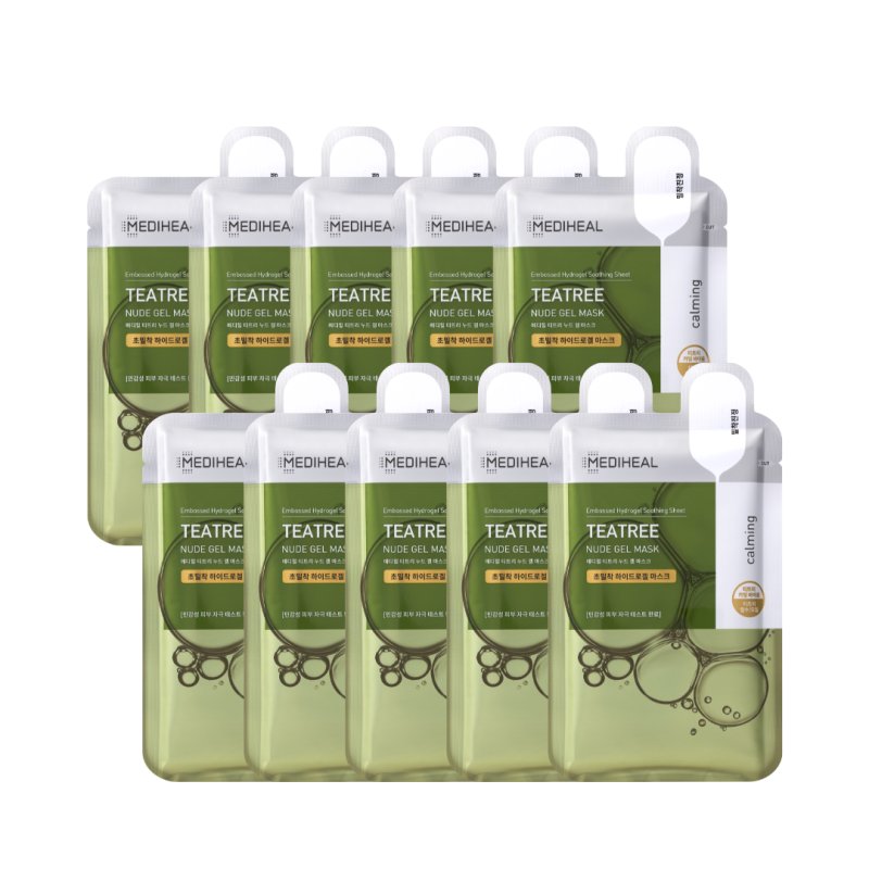 MEDIHEAL – Teatree Nude Gel Mask, 10 Sheets