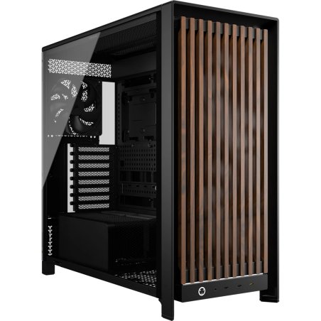 Corsair FRAME 5000D WOOD RS Midi Tower Black, Walnut