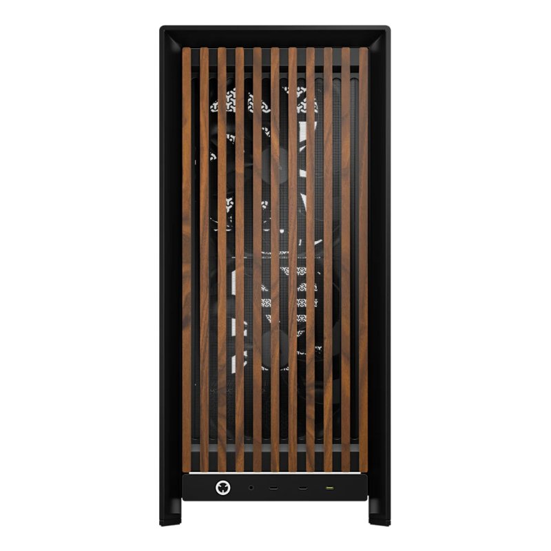 Corsair FRAME 5000D WOOD RS Midi Tower Black, Walnut