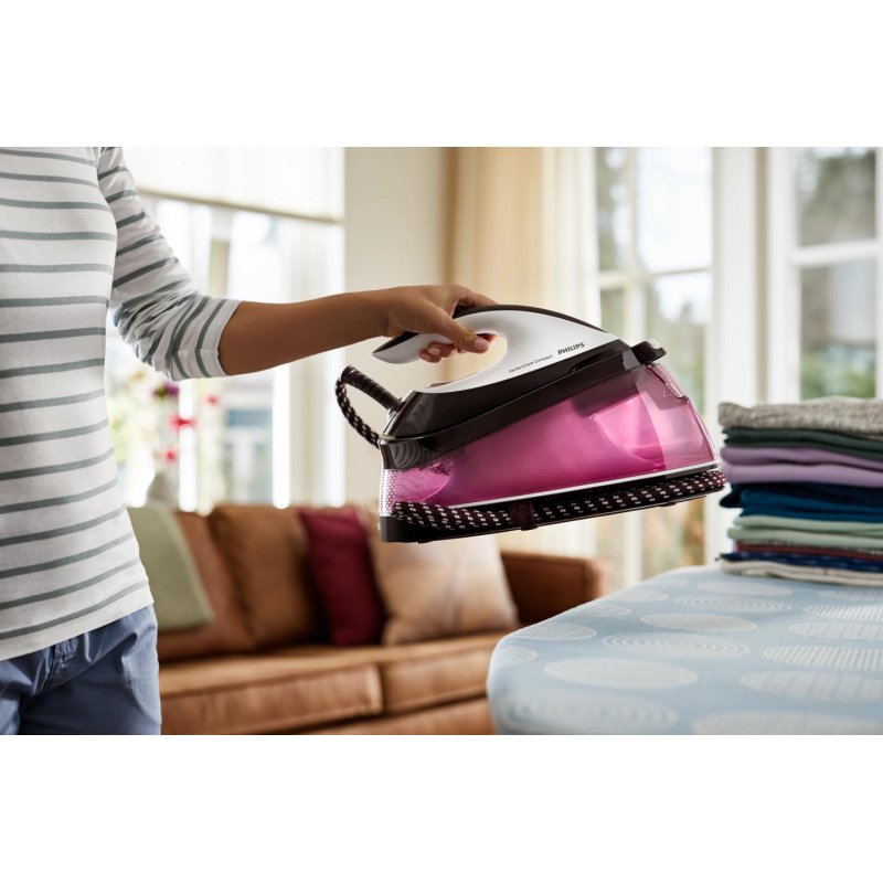 Philips GC7842/40 steam ironing station 1.5 L SteamGlide Plus soleplate Purple White
