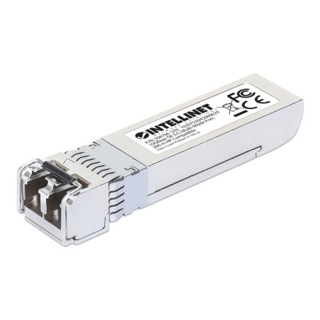 Intellinet Transceiver Module Optical, 10 Gigabit Fiber SFP , 10GBase-SR (LC) Multi-Mode Port, 300m, Wavelength 850nm,
