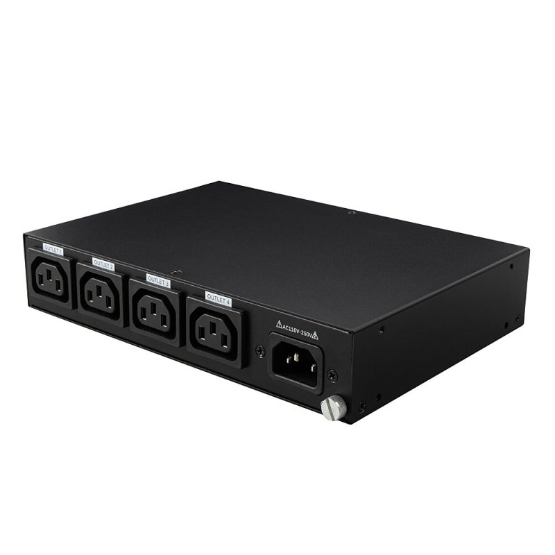 4 Port IPower Switch (32622) (schwarz, Intelligente PDU mit 4 mess- und schaltbaren Stromausgängen)