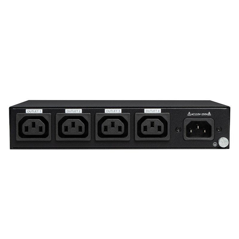 4 Port IPower Switch (32622) (schwarz, Intelligente PDU mit 4 mess- und schaltbaren Stromausgängen)