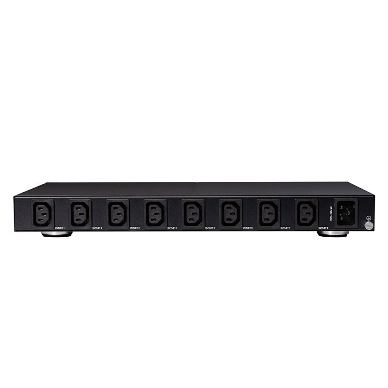 8 Port IPower Switch (32623) (schwarz, Intelligente PDU mit 8 mess- und schaltbaren Stromausgängen)