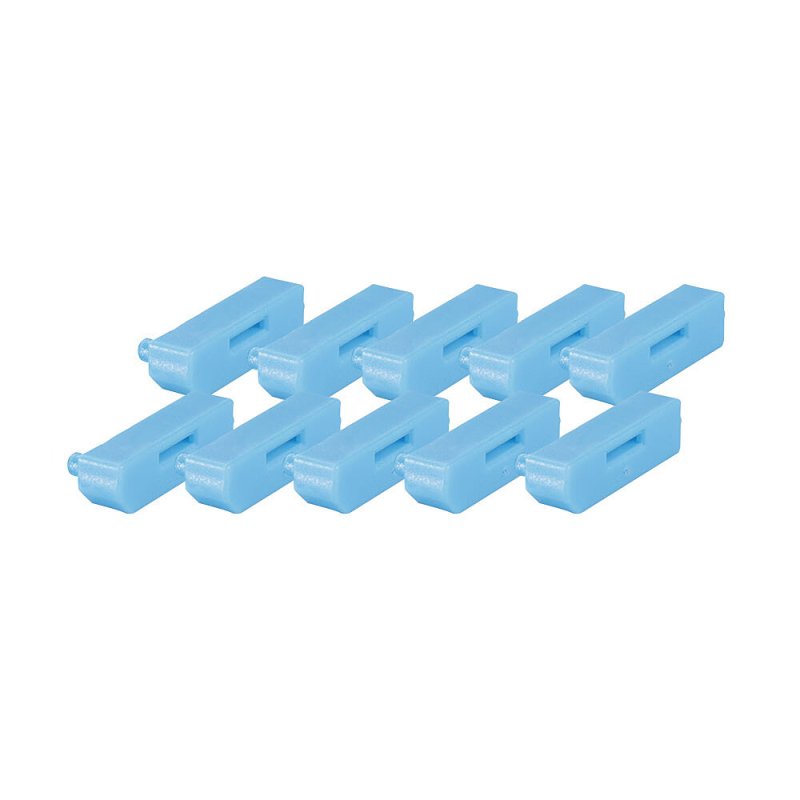 DisplayPort Schloss (ohne Schlüssel) (10 Stück, Code Blau)