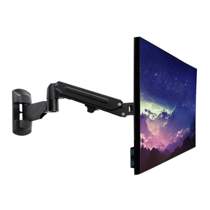 Lindy 40712 support d'écran plat pour bureau 81,3 cm (32") Mur Noir