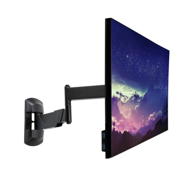 Lindy 40714 support d'écran plat pour bureau 66 cm (26") Mur Noir