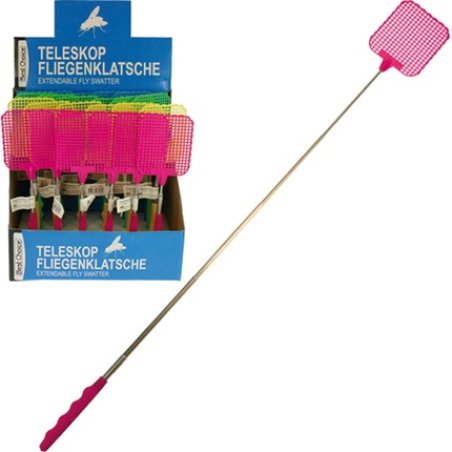 Best Choice Fly Swatter Telescope 72cm In Display 4 Color Assortment