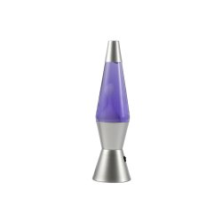 iTotal - Spaceship LED Lava Lamp with Silver Base - Purple (XL3325)