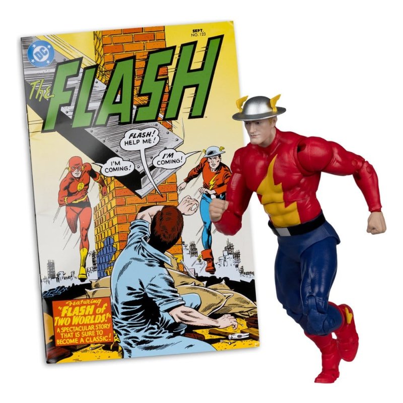 DC Direct Page Punchers Action Figure The Flash Jay Garrick (The Flash 123) (Red Platinum Edition) 18 cm