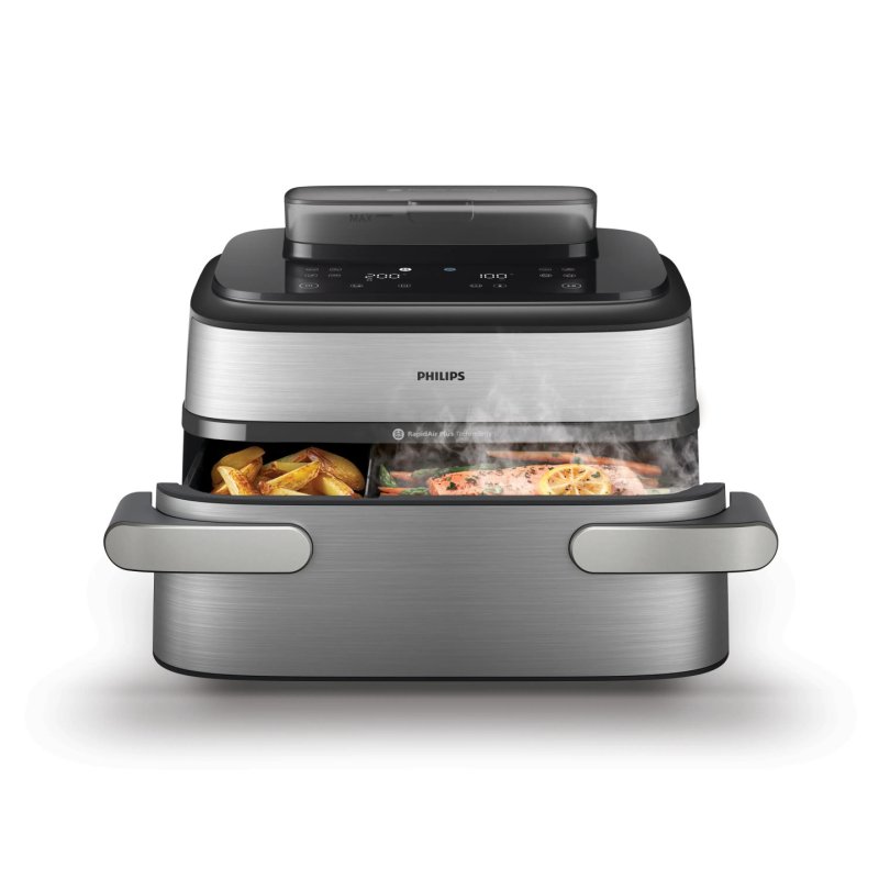 Airfryer NA565 02 Megabasket 9,5L 2750W silver black (NA565/02)