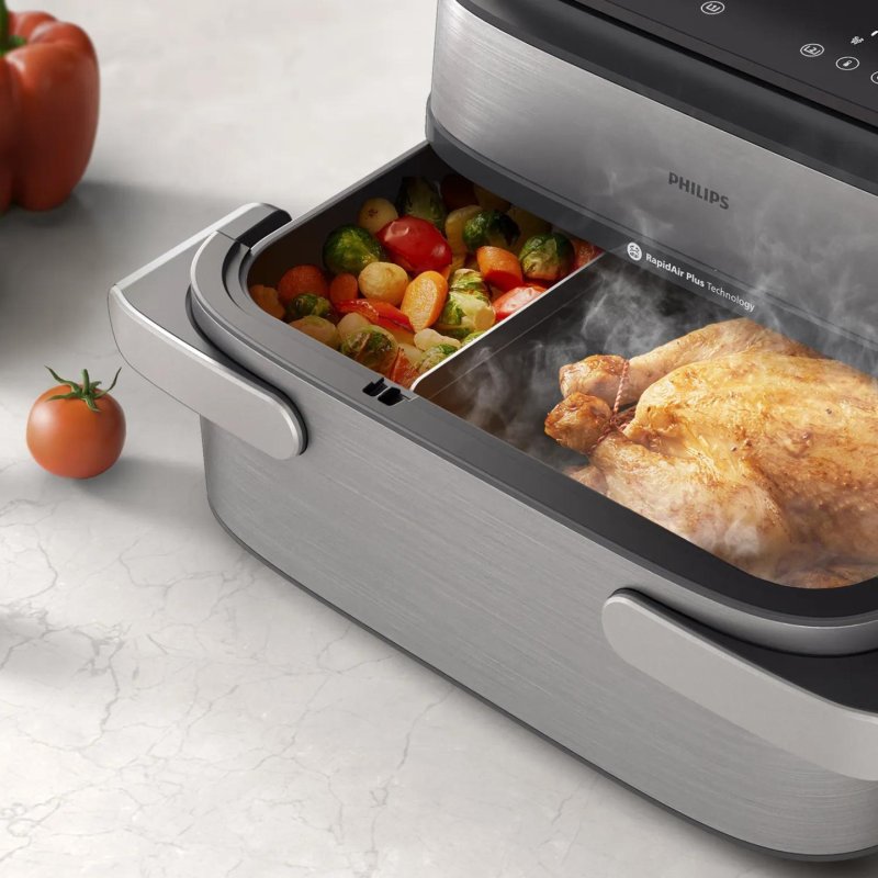 Airfryer NA565 02 Megabasket 9,5L 2750W silver black (NA565/02)