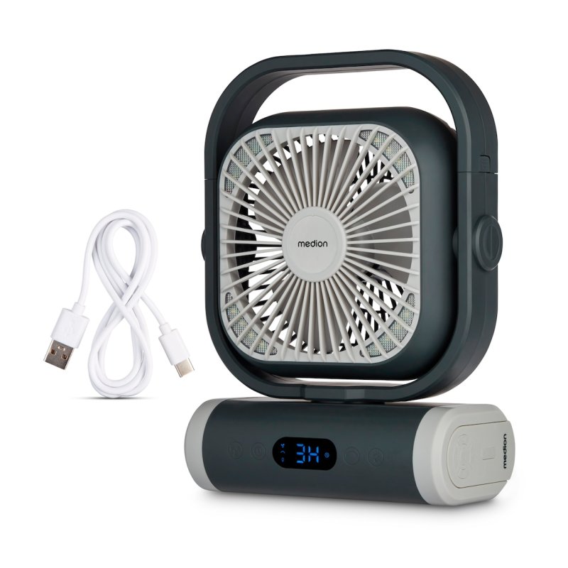 LIFE Camping Ventilator E10 TF (MD 12065) (grau/weiß)