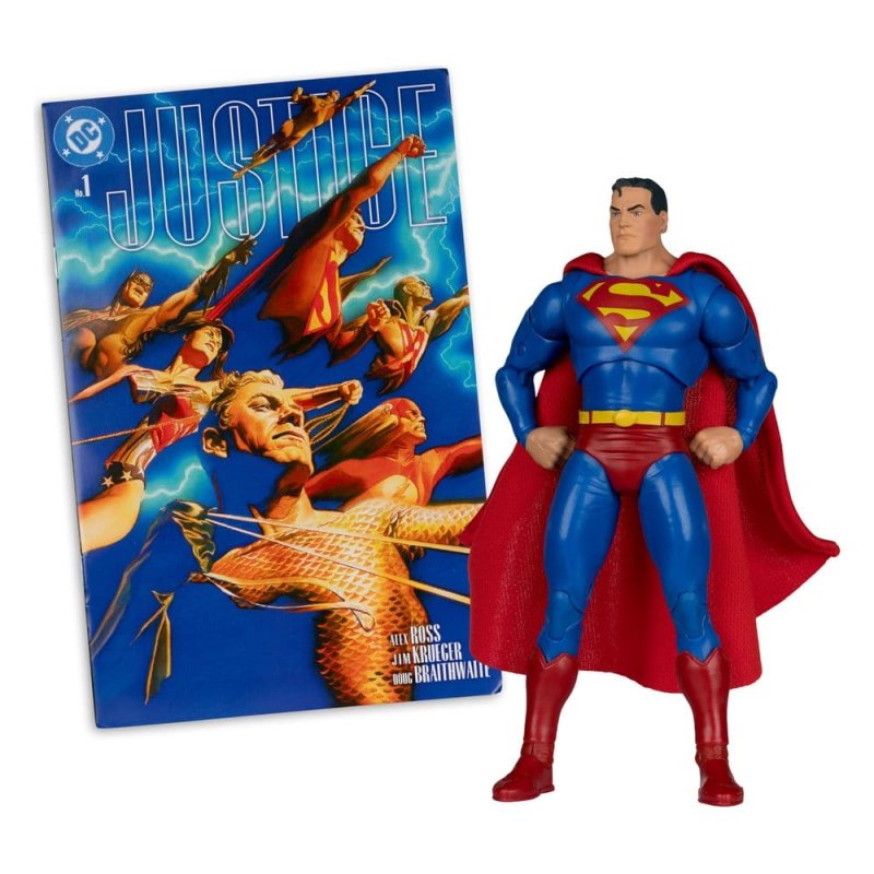 DC Direct Page Punchers Action Figure Superman (Justice 1) (Red Platinum Edition) 19 cm