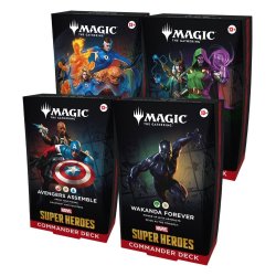 Magic the Gathering Marvel Super Heroes Commander Decks Case (4) english