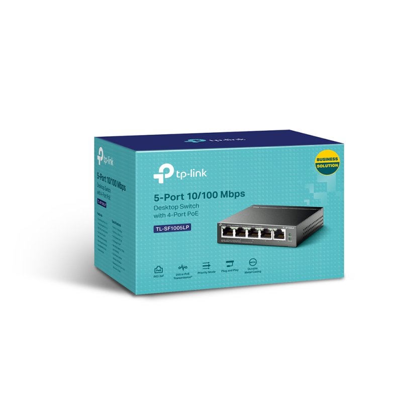 5-PORT 10/100 MBPS SWITCH 4-PORT POE