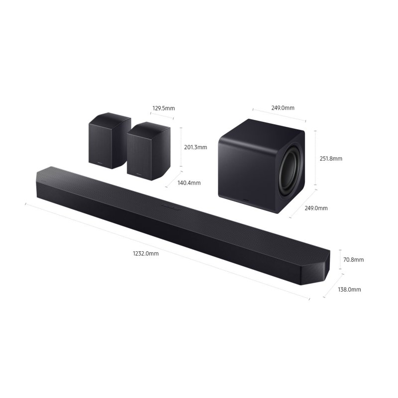 Samsung HW-Q990F/ZF soundbar speaker Black 11.1.4 channels 756 W