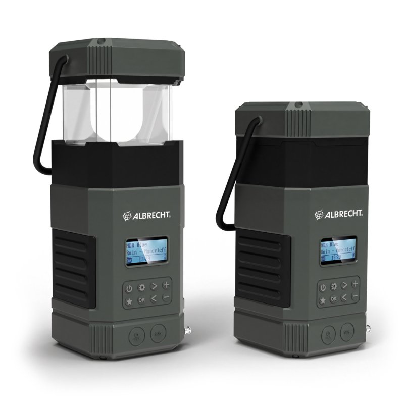 Albrecht DR 114 DAB Lanterne de camping à piles Port USB