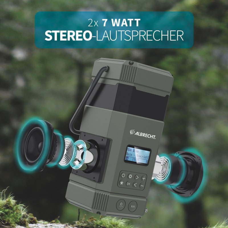 Albrecht DR 114 Outdoor Campingradio DAB /UKW