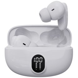 AURICULARES BLUETOOTH DENVER INALAMBRICOS CON EFECTO DE LUZ BLANCO