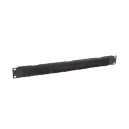 1U open cable entry with brushes black