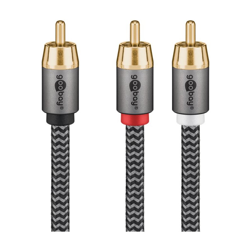 Goobay Plus Cinch Y-Kabel, 10.0 m