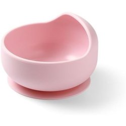 Babyono Pink Silicone Bowl with Suction Cup