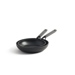 KitchenAid - Classic Forged Frypan Set - Black - 24cm 28cm