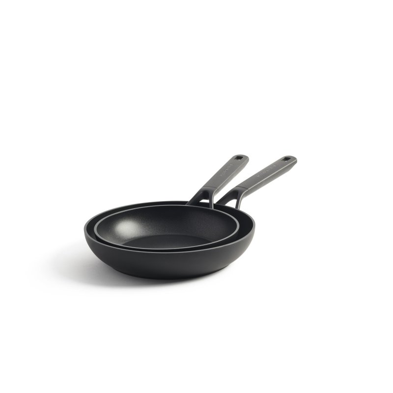 KitchenAid - Classic Forged Frypan Set - Black - 24cm 28cm