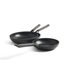 KitchenAid - Classic Forged Frypan Set 3pcs - Black - 20cm, 24cm, 28cm