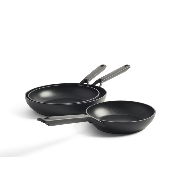 KitchenAid - Classic Forged Frypan Set 3pcs - Black - 20cm, 24cm, 28cm