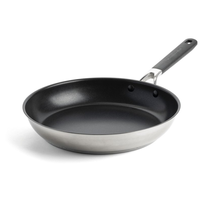 KitchenAid - KA-Classic Stainless Steel OpenFrypan - Silver - 28 cm