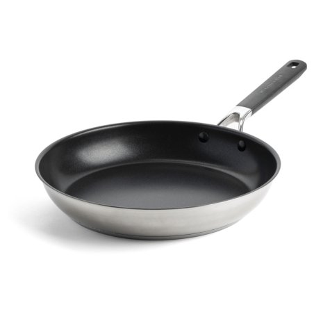 KitchenAid - KA-Classic Stainless Steel OpenFrypan - Silver - 28 cm
