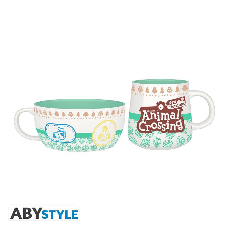 ANIMAL CROSSING - Breakfast Set Mug Bowl - Characters / zestaw śniadaniowy Animal Crossing - Postaci: miska plus