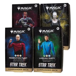 Magic the Gathering Star Trek Commander Decks Case (4) english