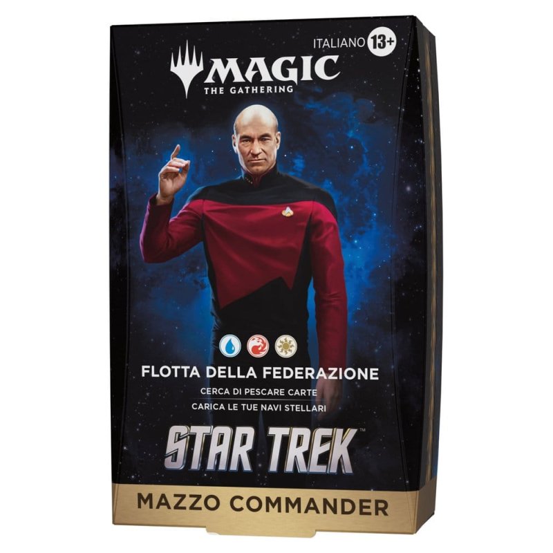 Magic the Gathering Star Trek Commander Decks Case (4) italian