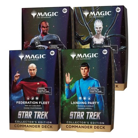 Magic the Gathering Star Trek Collector's Edition Commander Decks Case (4) english