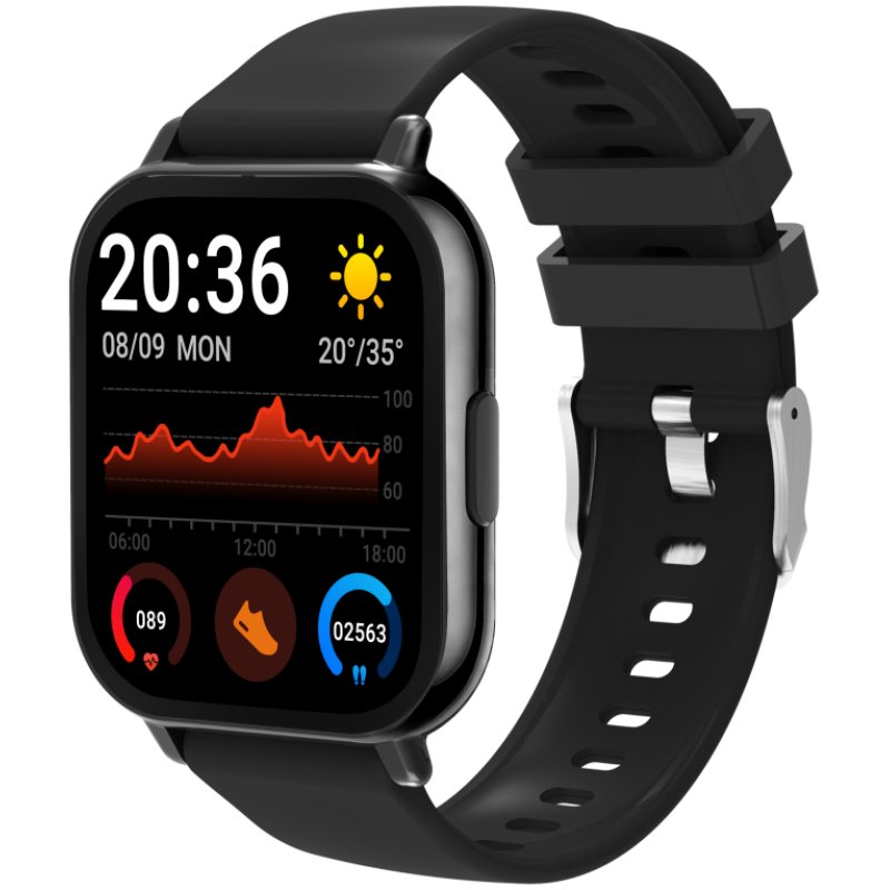 SMARTWATCH DENVER BLUETOOTH CON FRECUENCIA CARDIACA Y PRESION ARTERIAL NEGRO
