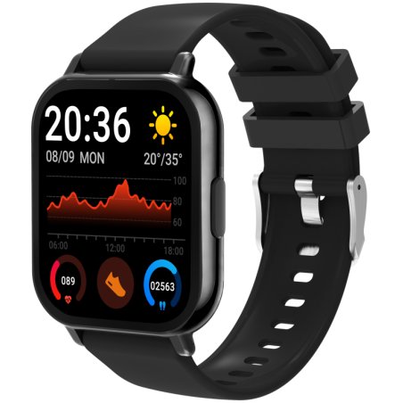 SMARTWATCH DENVER BLUETOOTH CON FRECUENCIA CARDIACA Y PRESION ARTERIAL NEGRO