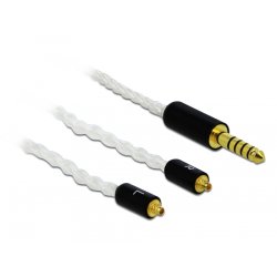 Delock Audio Kabel 4,4 mm 5 Pin Klinkenstecker zu 2 x MMCX Stecker 1,20 m
