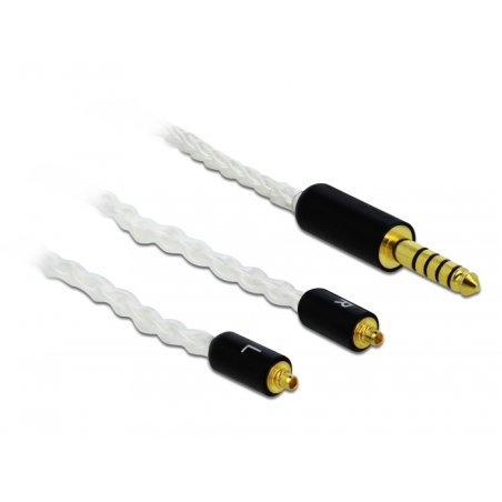 Delock Audio Kabel 4,4 mm 5 Pin Klinkenstecker zu 2 x MMCX Stecker 1,20 m