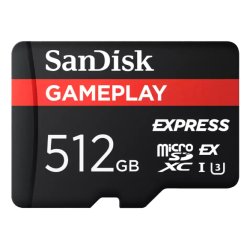 SanDisk GamePlay Express microSD 512GB UHS-I Class 10