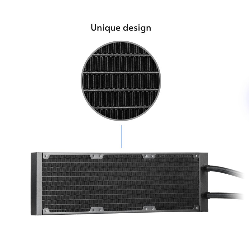 Chieftec CLC-360-VRM-RGB système de refroidissement d’ordinateur Boitier PC Refroidisseur de liquide tout-en-un 12