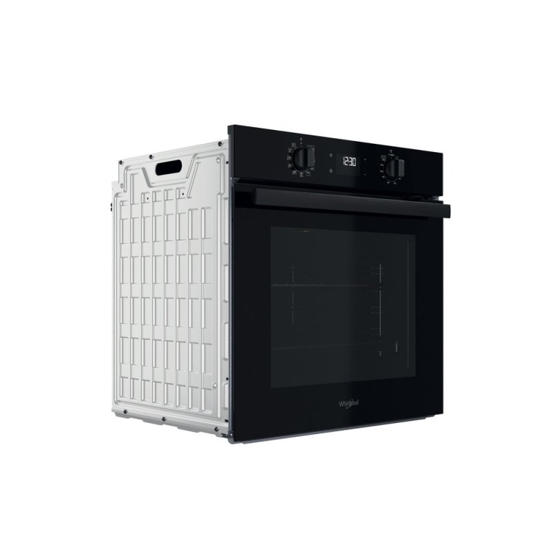 Four multifonction, pyrolyse, black, 71 L, chaleur pulsée, rail télesco *